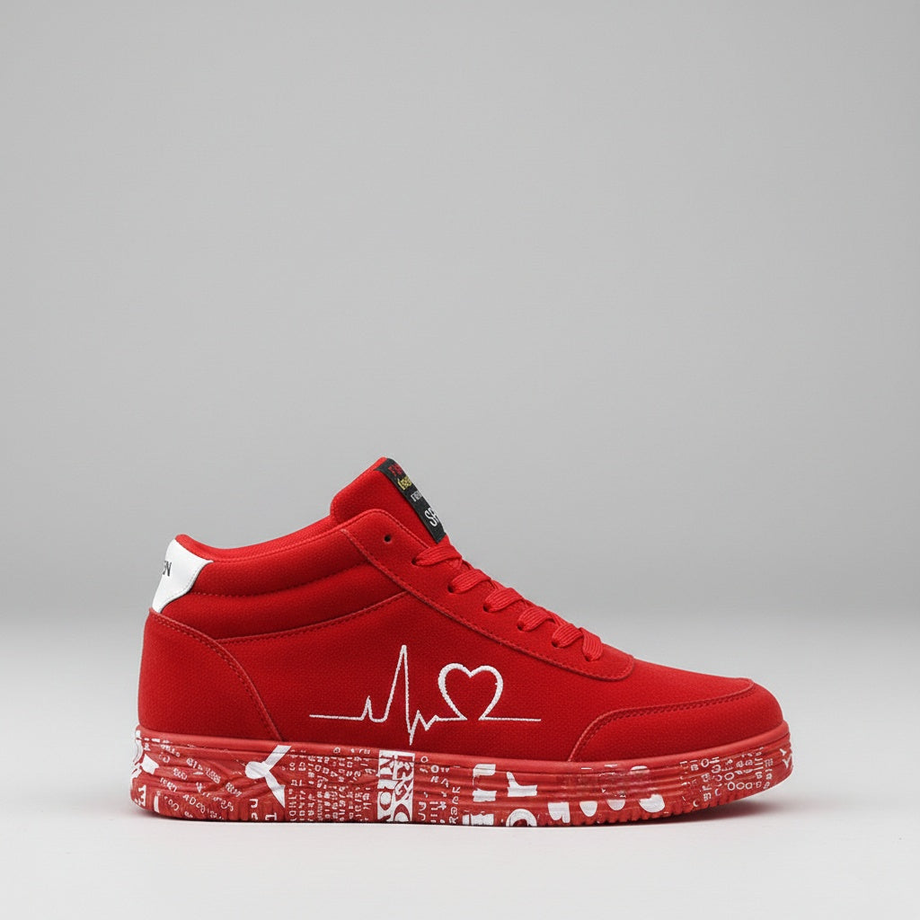 Zapatillas Urbanas "Pulse" con Suela Graffiti y Diseño de Latido