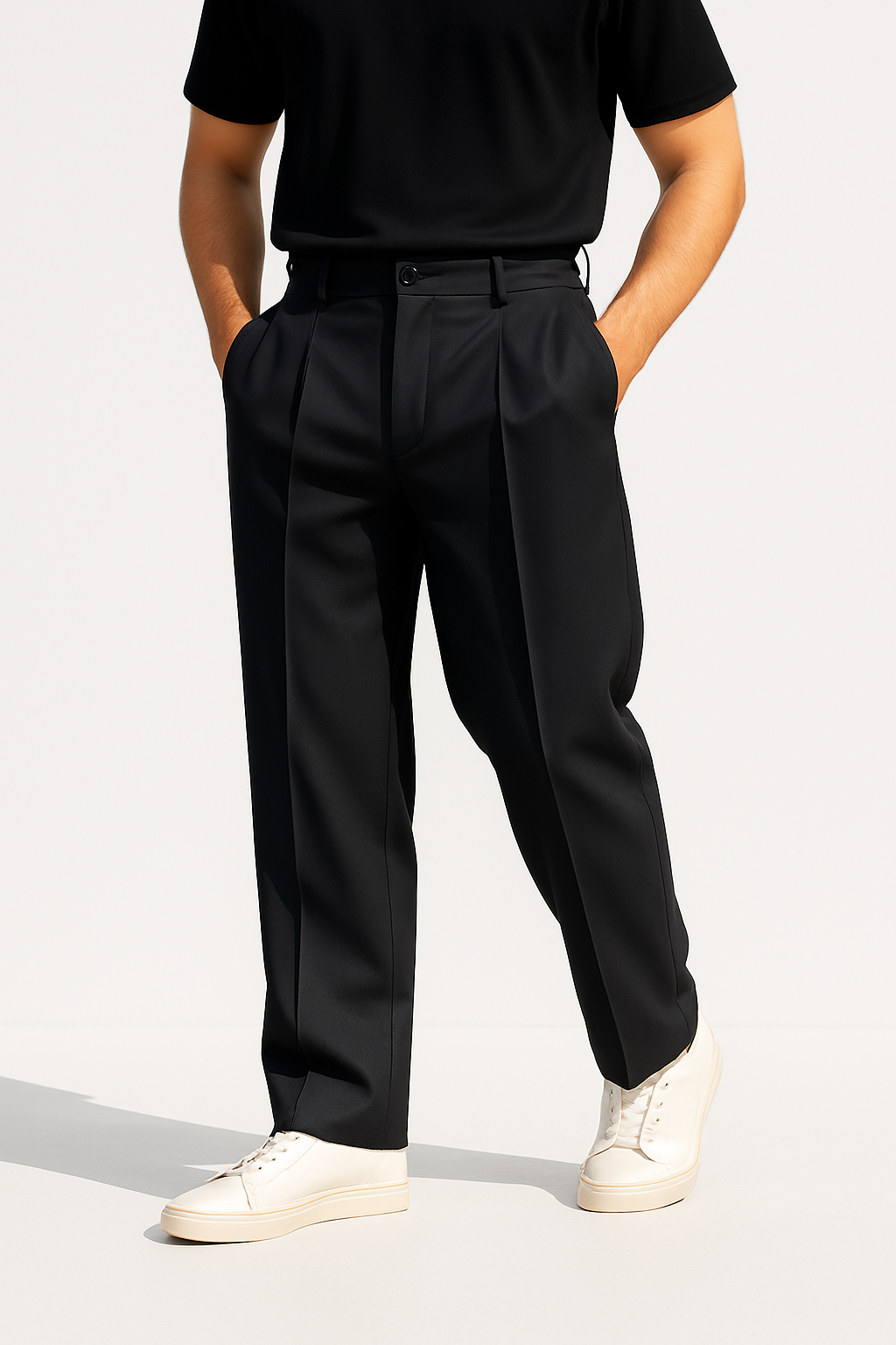 Pantalones fluidos de pierna ancha – elegancia relajada y estilo contemporáneo