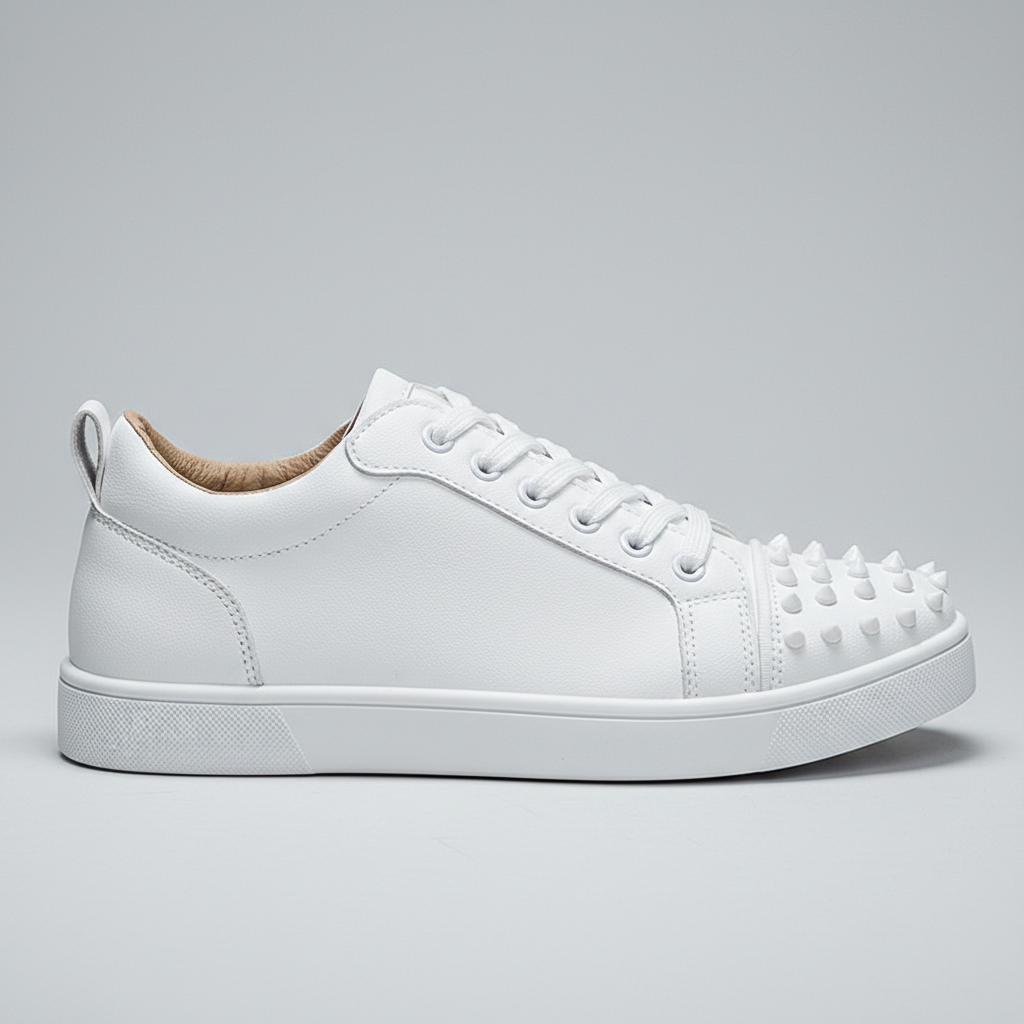 Zapatillas "Iconic" con Puntera de Tachuelas – Estilo Rock Luxury