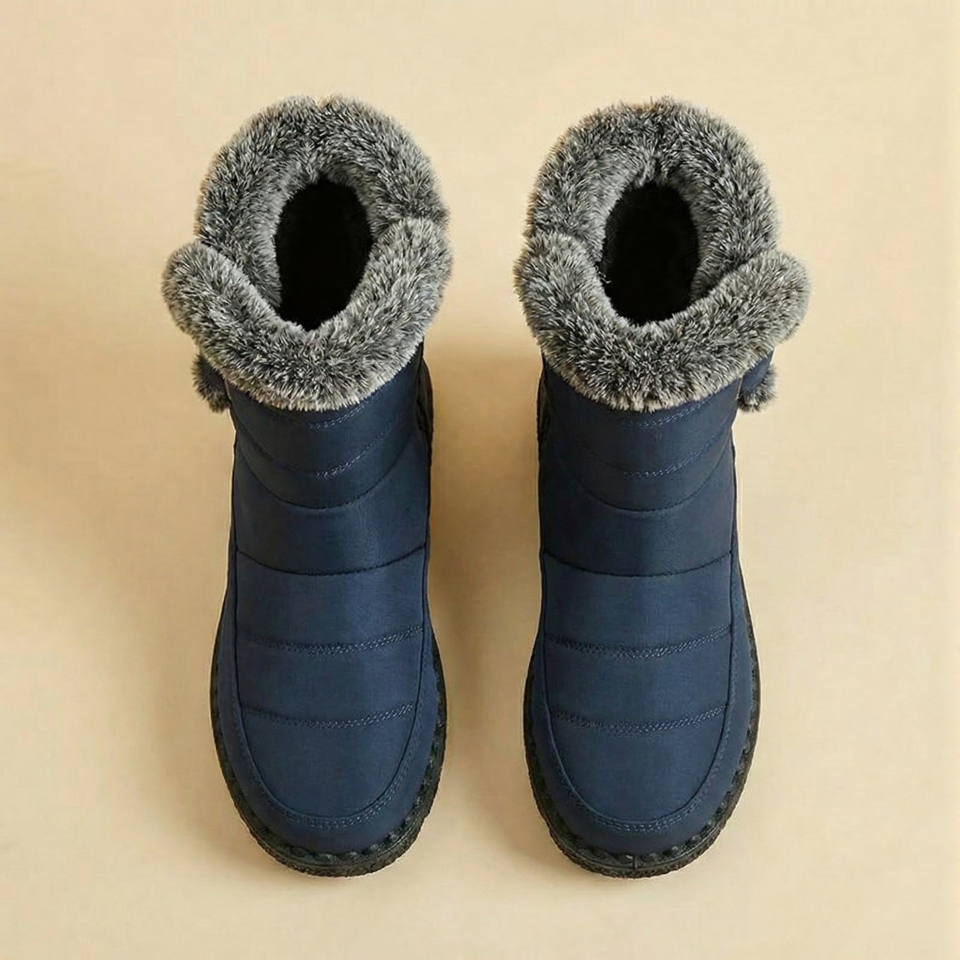 Botines Estilo Apres-Ski Acolchados con Pelo – La Tendencia Más Chic y Calentita del Invierno para Mujer