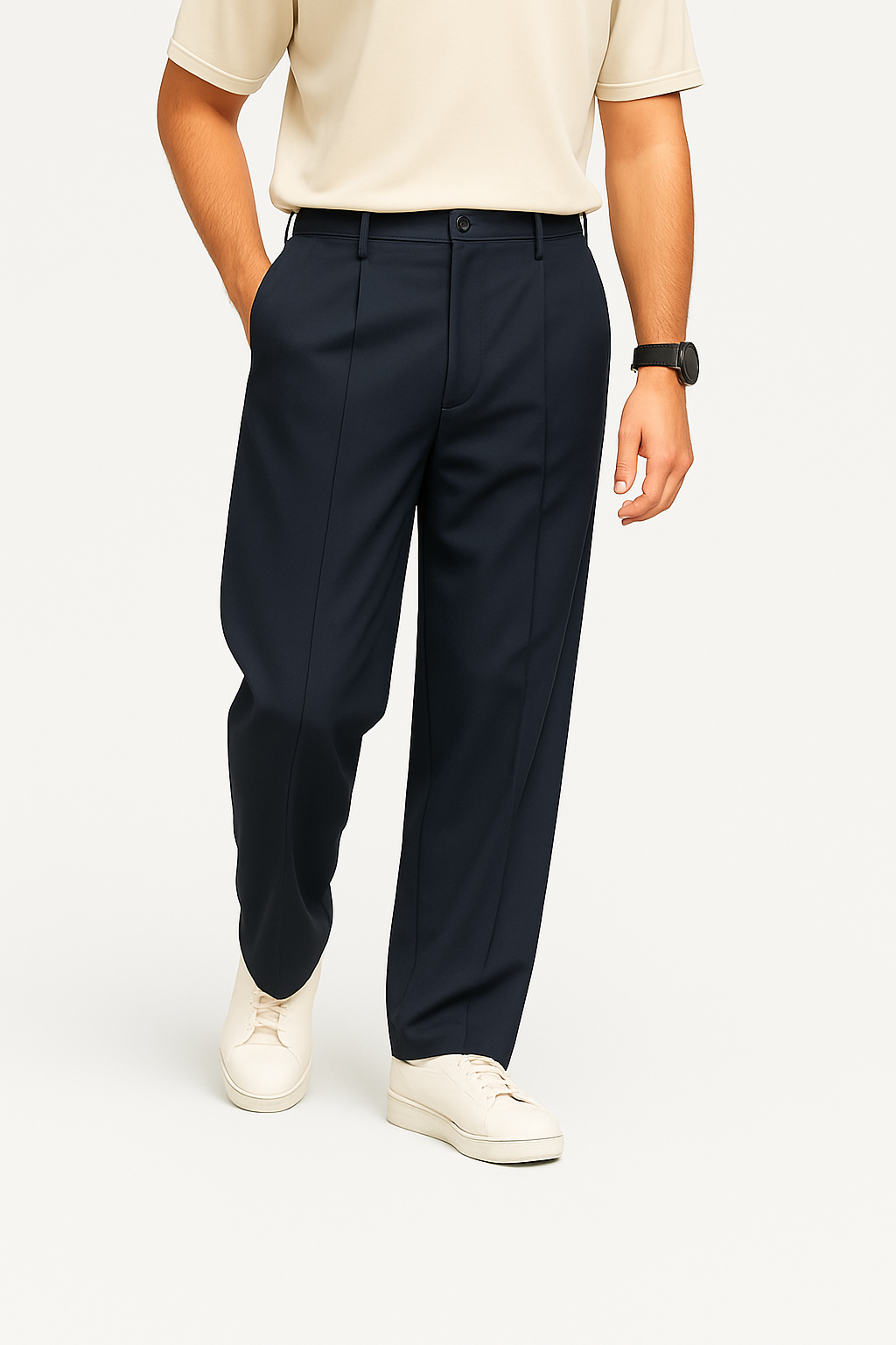 Coastal Drape Bukser – Afslappede Widebukser