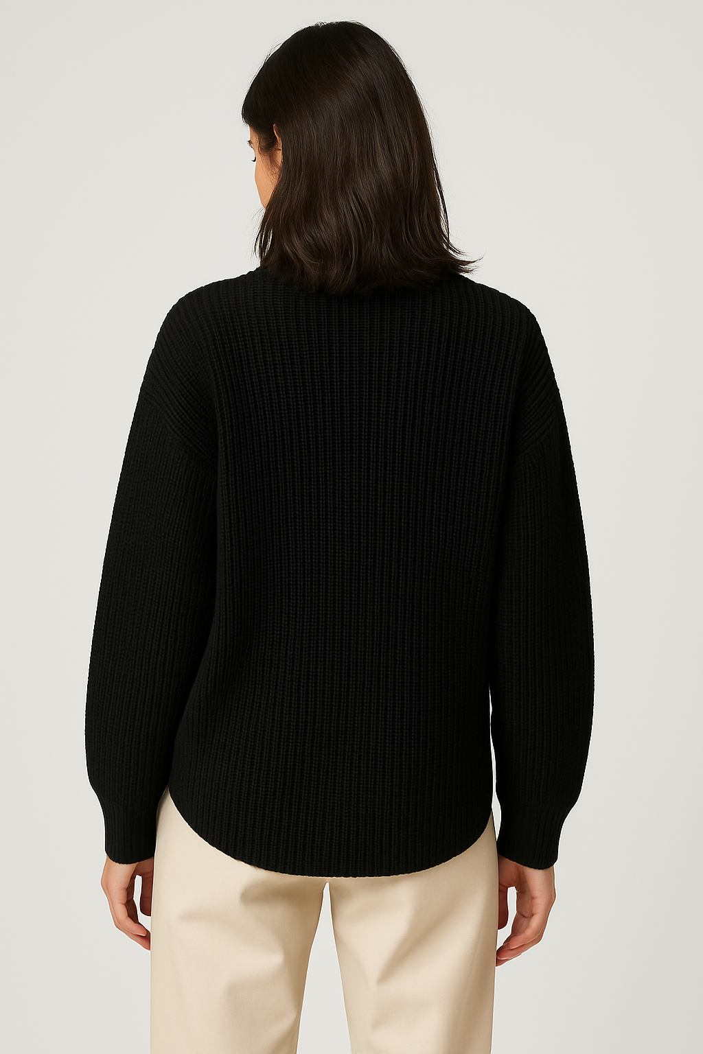 Oversize striktrøje til dame – blød komfort & elegance