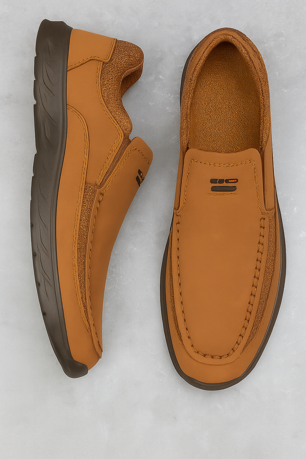Herre loafers i åndbart læder – komfort & klassisk stil