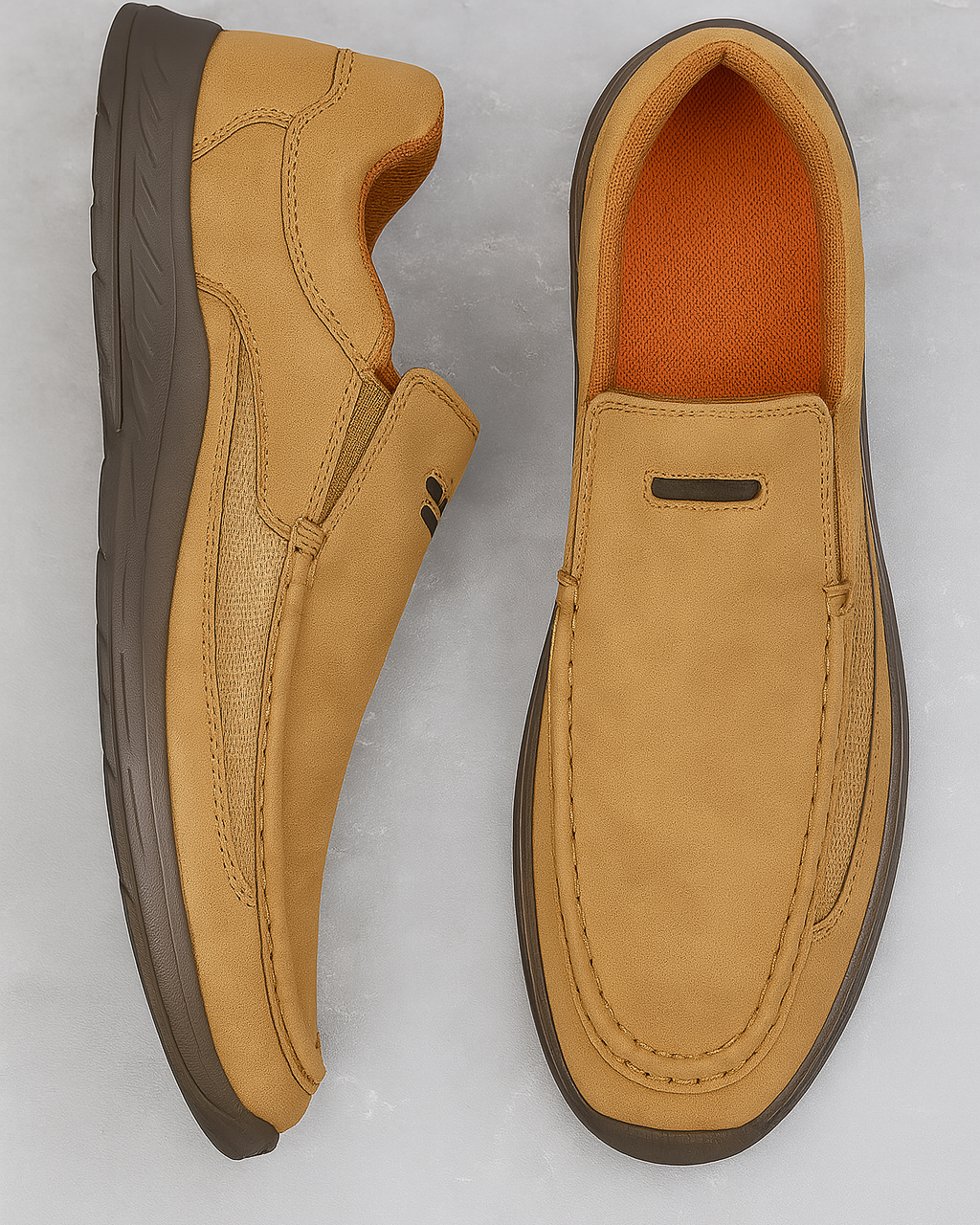 Herre loafers i åndbart læder – komfort & klassisk stil