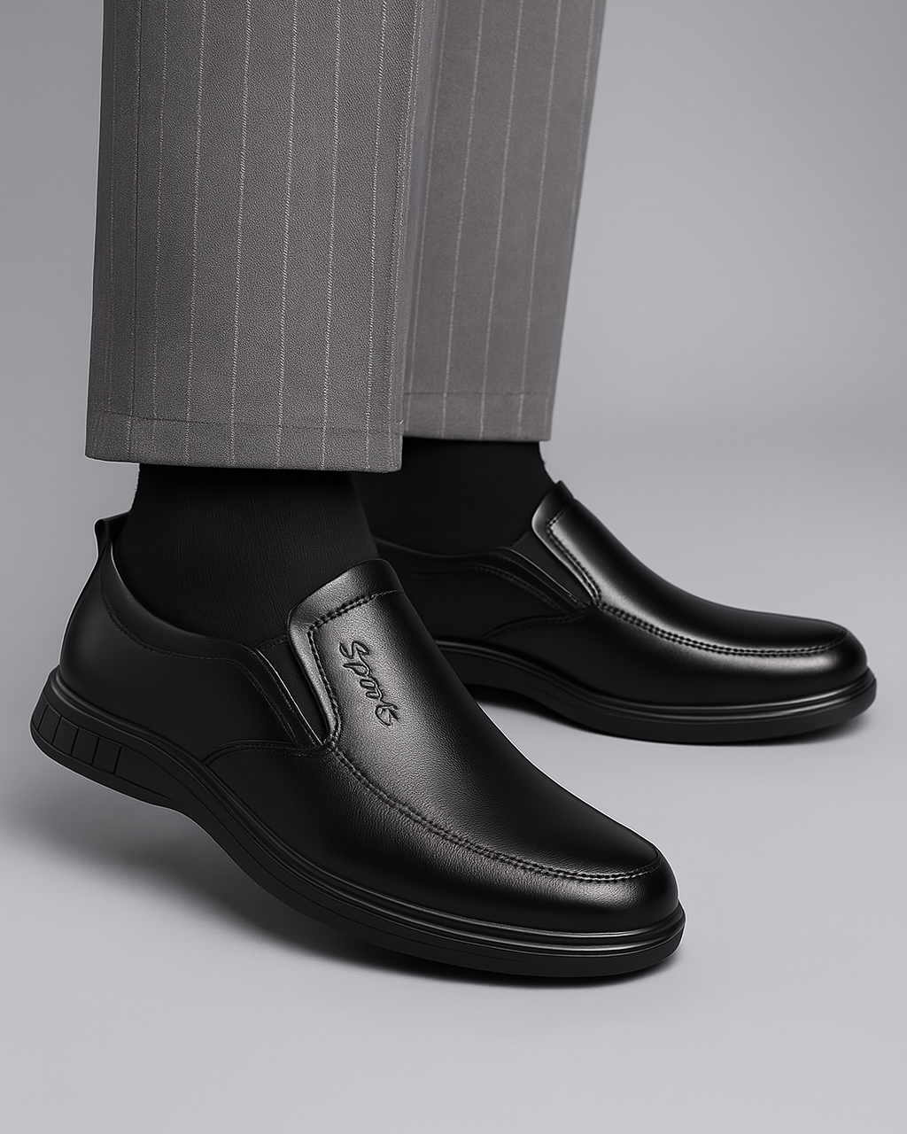 Herre loafers i PU læder – business & fritid komfor