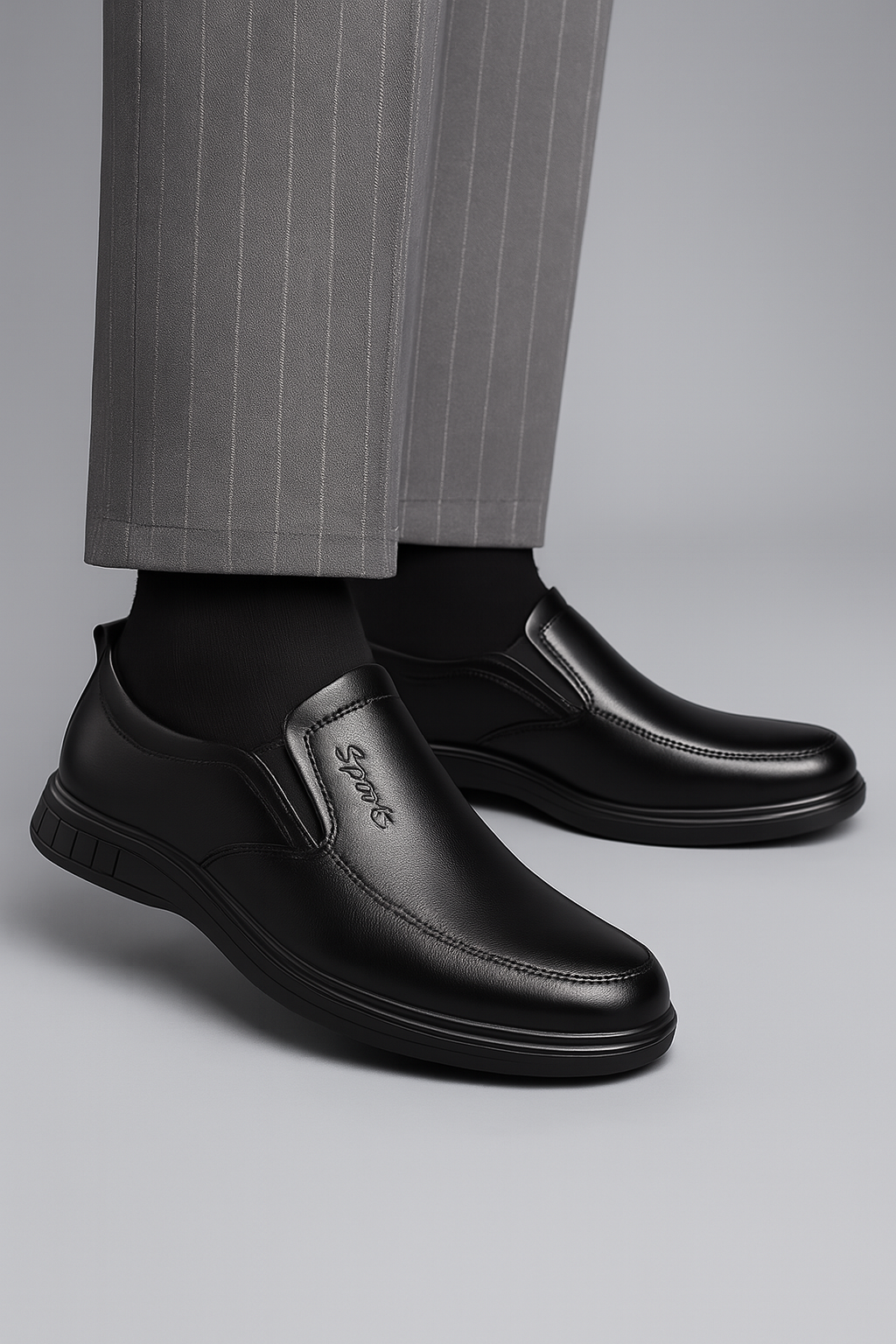 Herre loafers i PU læder – business & fritid komfor