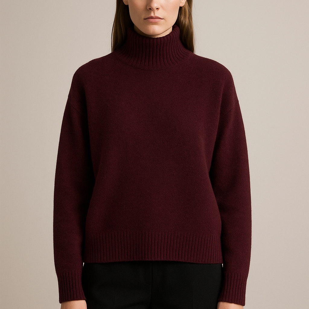 Jersey de cuello alto para mujer – Elegancia cálida y estilo atemporal