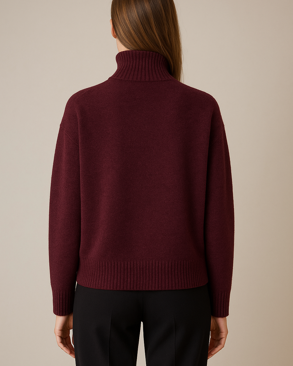 Jersey de cuello alto para mujer – Elegancia cálida y estilo atemporal