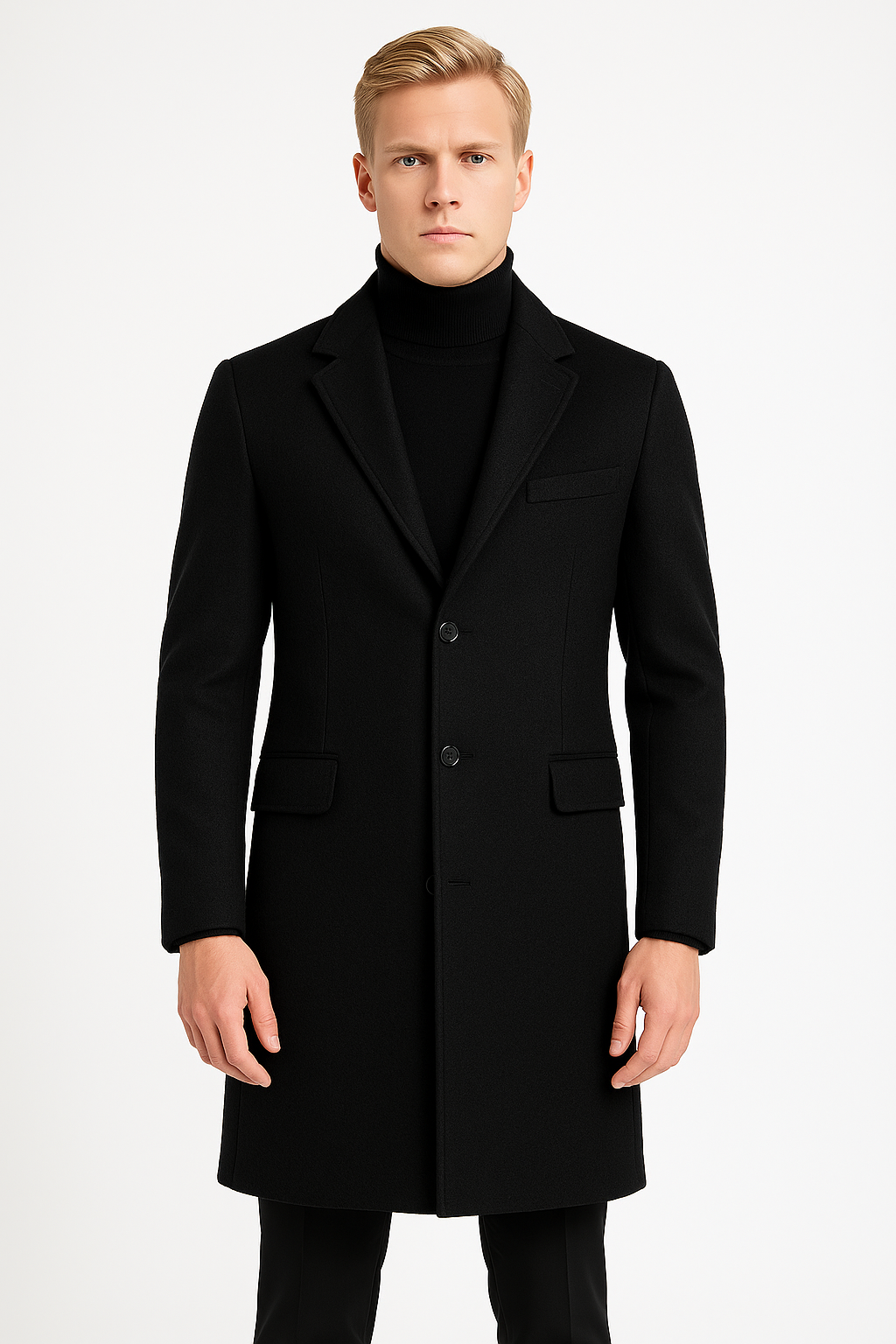 Abrigo de lana para hombre – elegancia clásica y diseño atemporal