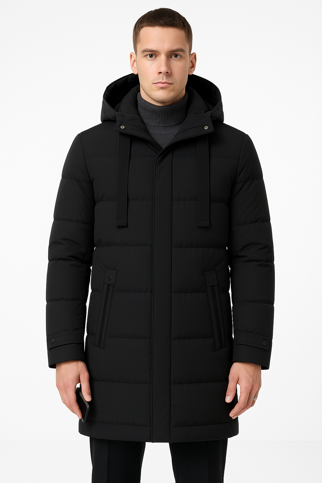 Parka de invierno para hombre con capucha – cálida, elegante e impermeable