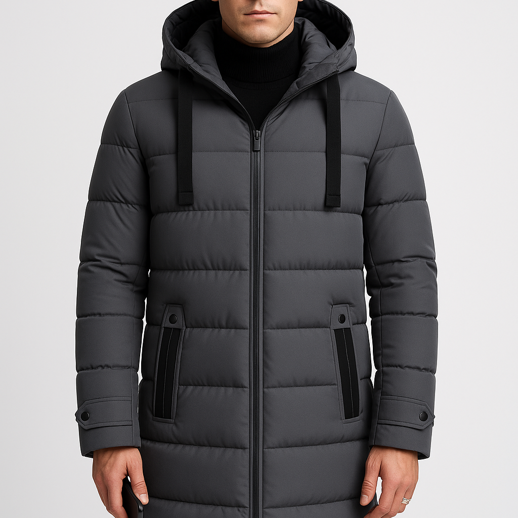 Parka de invierno para hombre con capucha – cálida, elegante e impermeable
