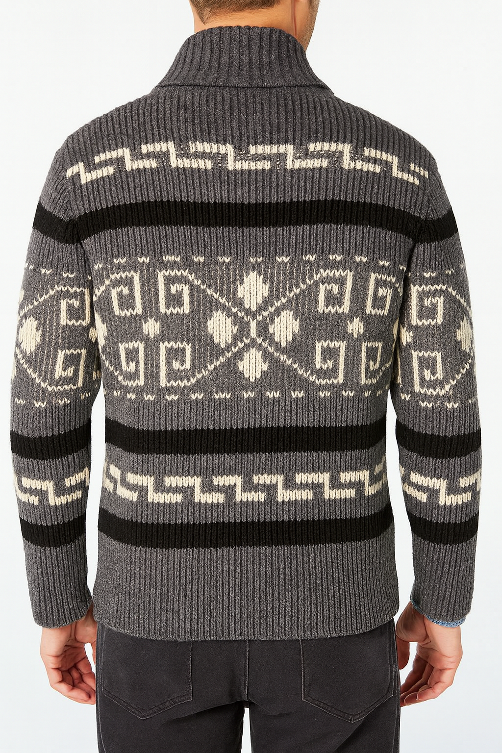 Cárdigan grueso de punto con cremallera – confort clásico y diseño masculino