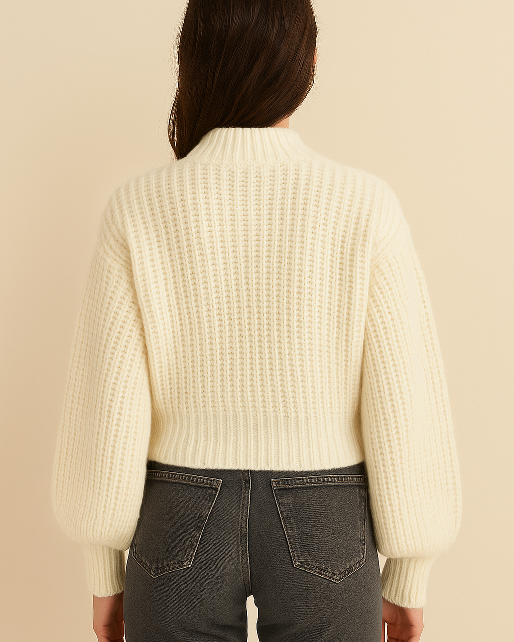 Chunky high-neck sweater – oversized komfort & tidløs stil