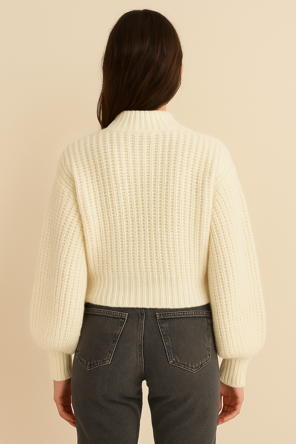 Chunky high-neck sweater – oversized komfort & tidløs stil