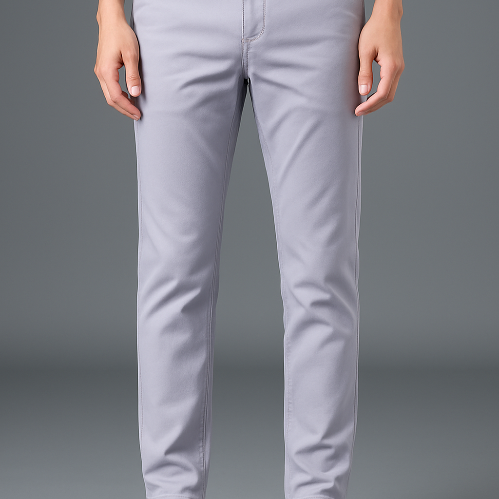 Slim-fit habitbukser til mænd – business casual & moderne komfort