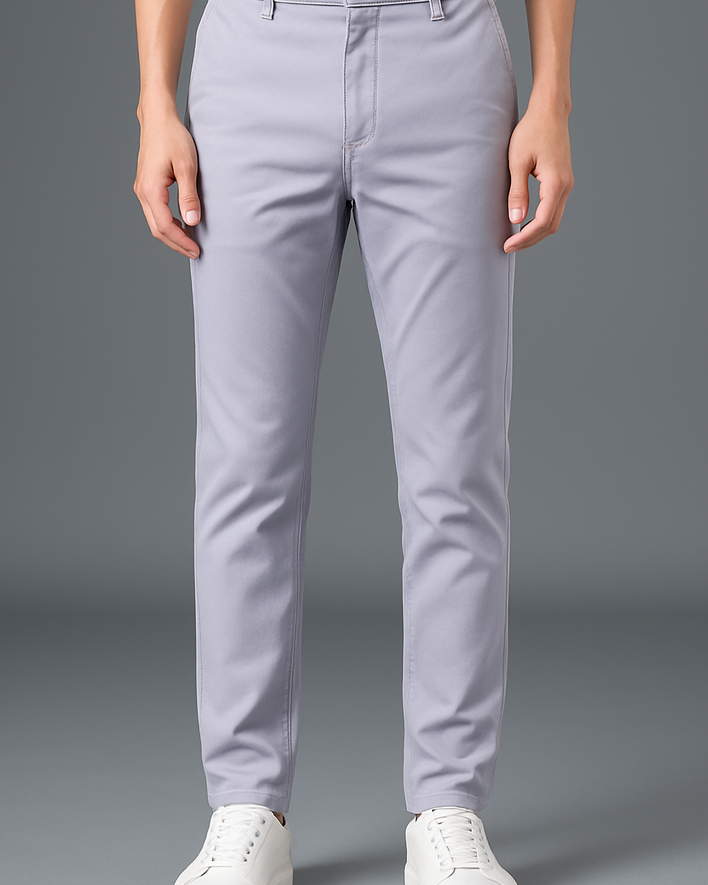 Slim-fit habitbukser til mænd – business casual & moderne komfort