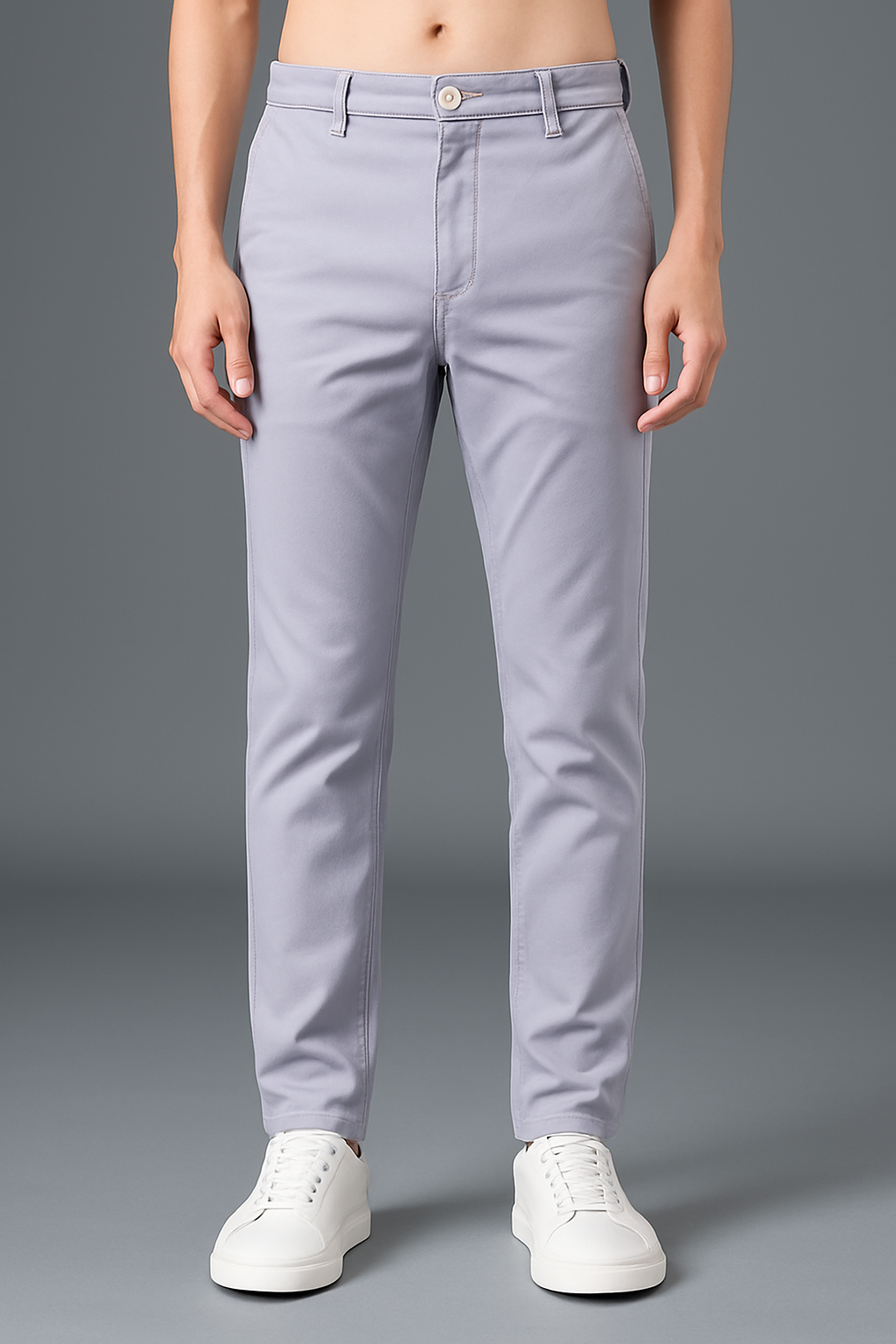 Slim-fit habitbukser til mænd – business casual & moderne komfort
