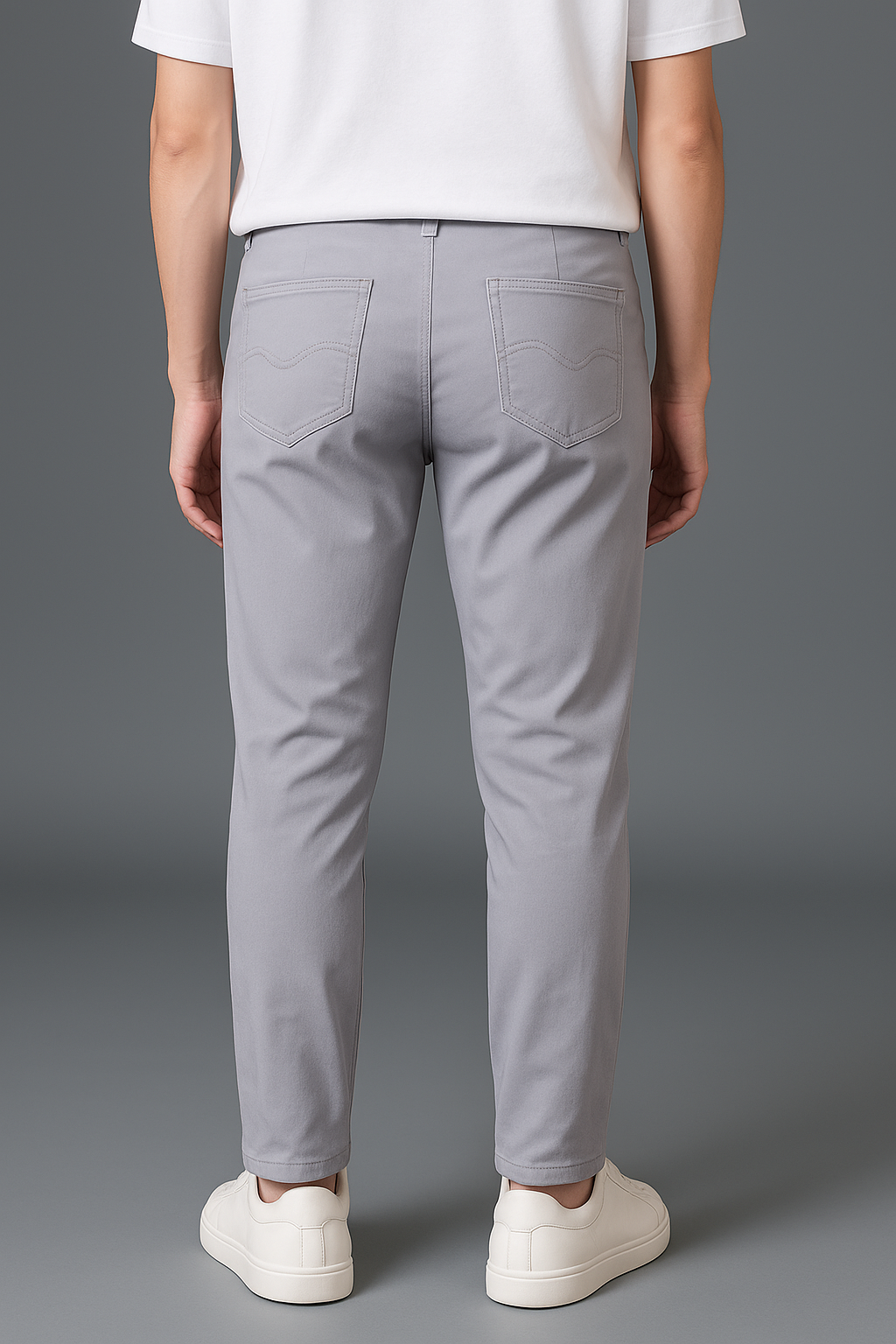 Slim-fit habitbukser til mænd – business casual & moderne komfort