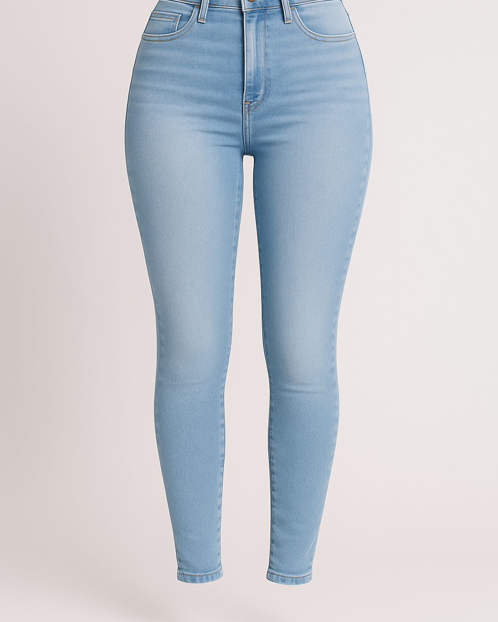 Skinny jeans med høj talje – moderne silhuet til dame