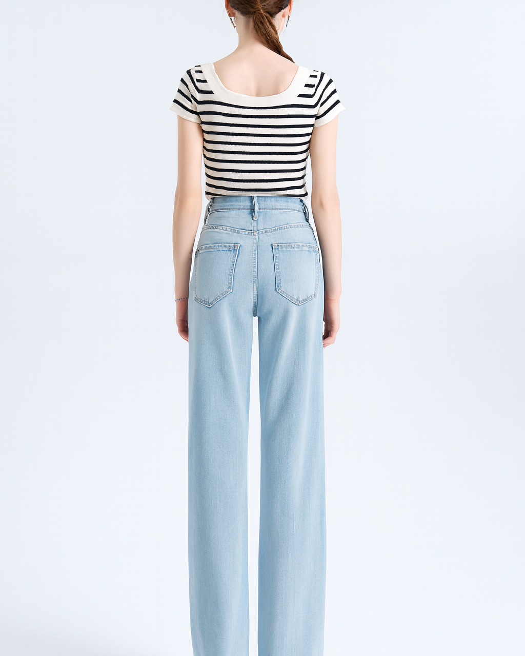 Wide-leg damejeans med høj talje – tidløs elegance