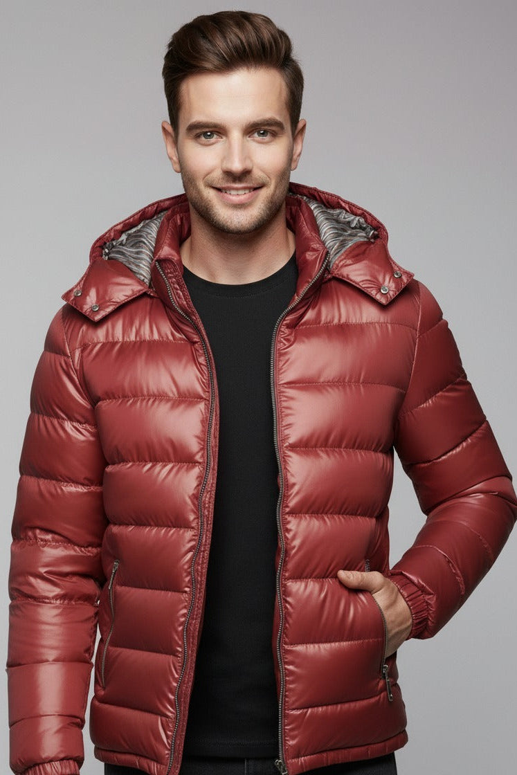 Chaqueta de Plumas con Capucha – Ligera y Acolchada Premium
