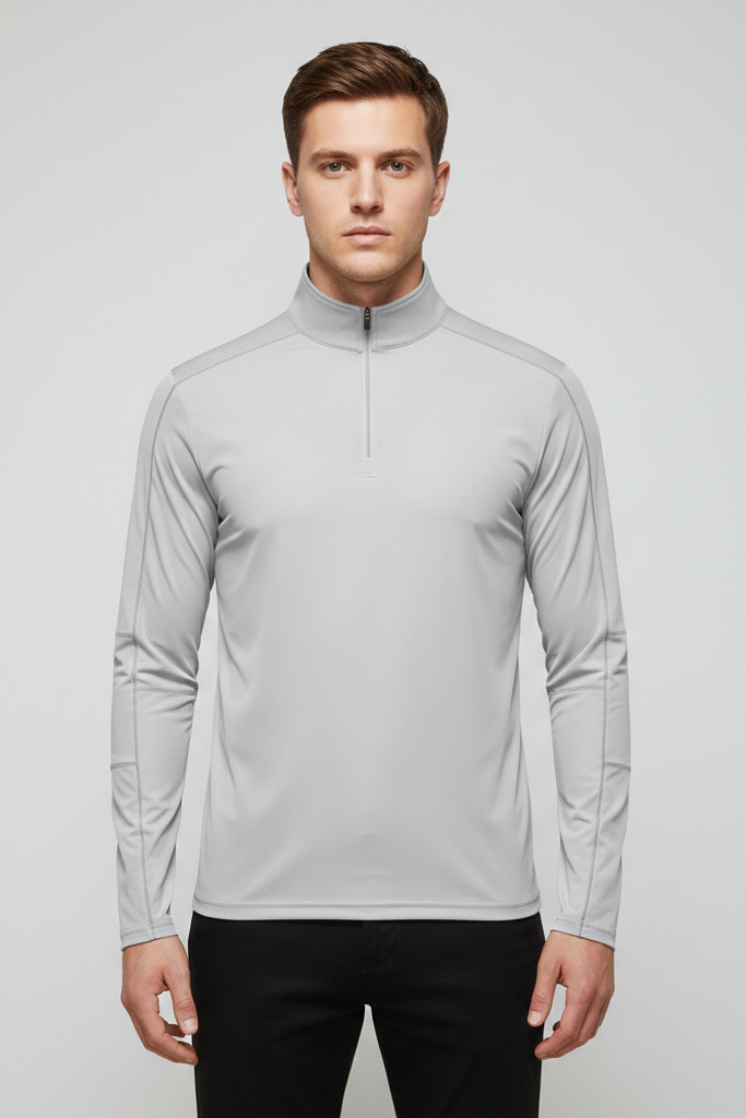 Camiseta Técnica de Manga Larga con Media Cremallera – Protección UV