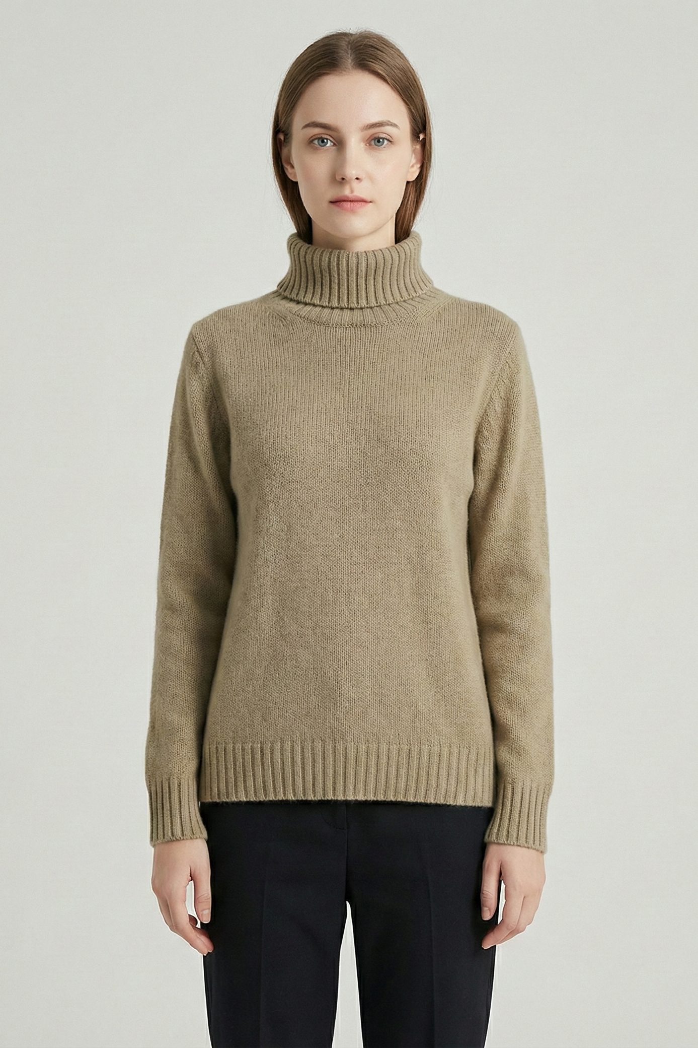 Jersey de Punto con Cuello Cisne – Básico de Armario Premium