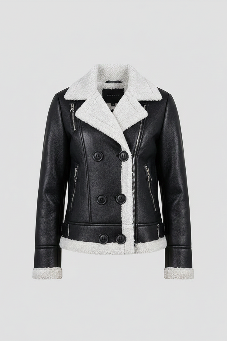 Cazadora Efecto Piel con Interior de Borreguito – La Chaqueta Viral de Entretiempo