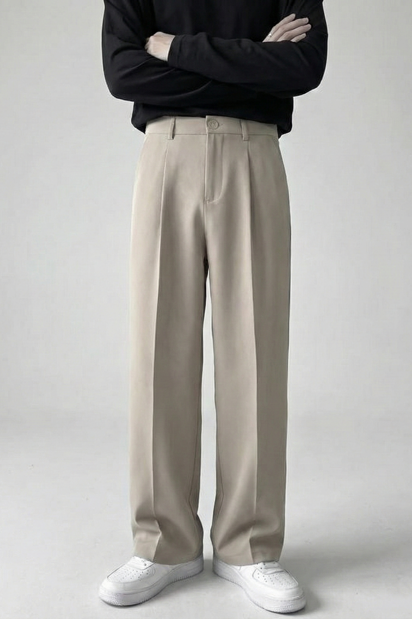 Pantalón Wide Leg de Caída Fluida – Pantalón Recto y Holgado Estilo Minimalista
