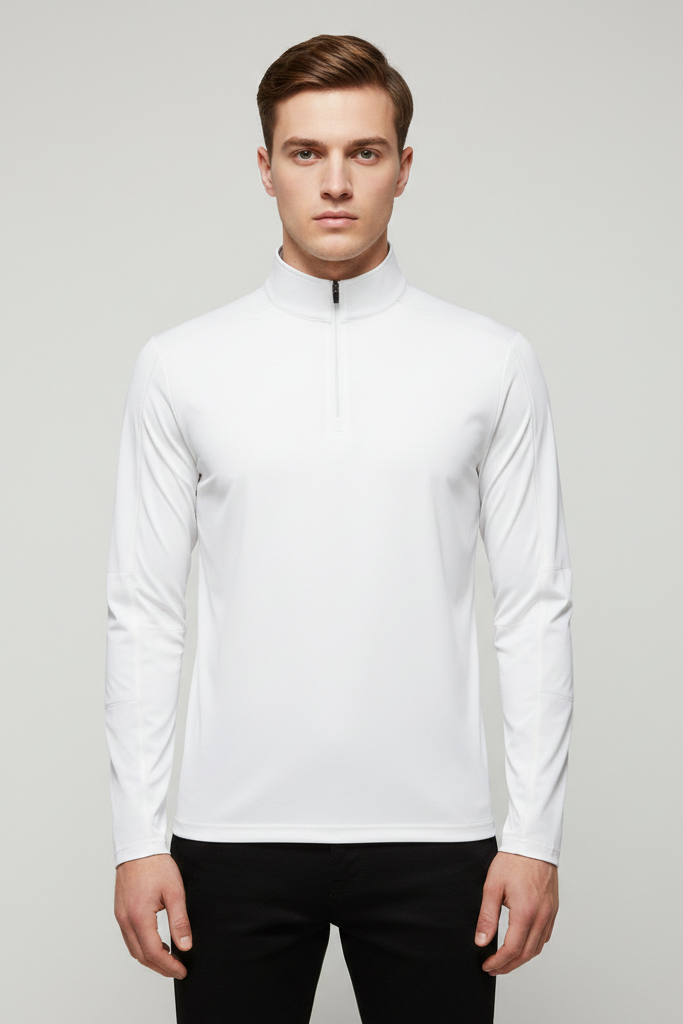 Camiseta Técnica de Manga Larga con Media Cremallera – Protección UV