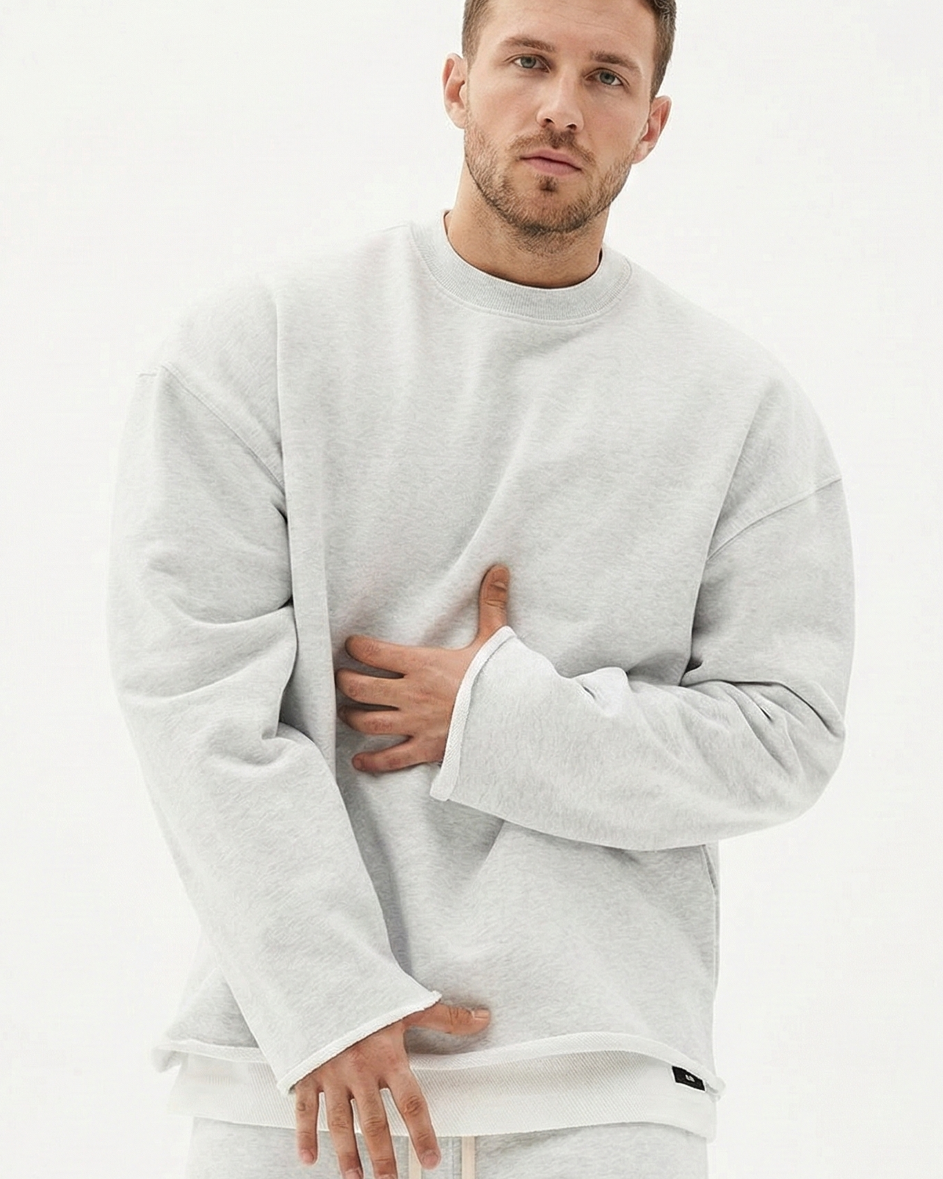 Sudadera 'Crewneck' de Corte Holgado – Jersey de Cuello Redondo Minimalista