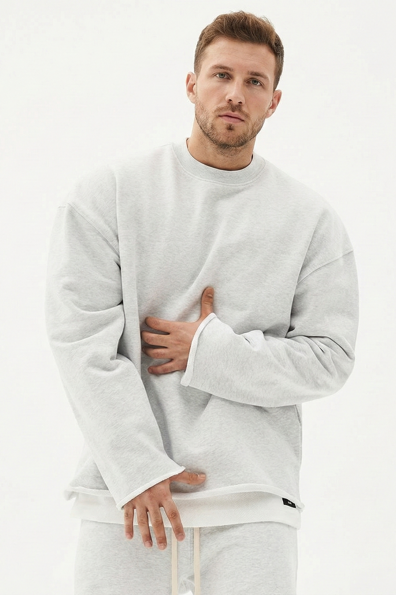 Sudadera 'Crewneck' de Corte Holgado – Jersey de Cuello Redondo Minimalista