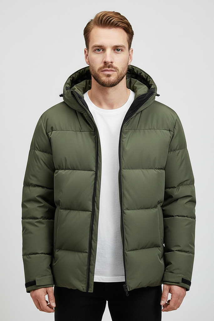 Yukon Chaqueta Invierno Hombre | Plumífero Térmico con Puños Ajustables