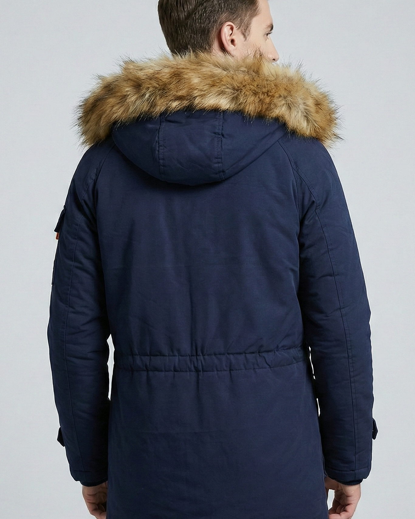 Chaqueta Puffer de Micro-Cuadros "Classic" – Abrigo de Entretiempo con Cuello Alto