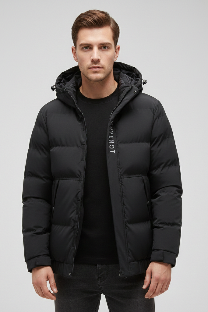 Chaqueta "Patchwork" con Interior de Borrego – Abrigo de Diseño Híbrido