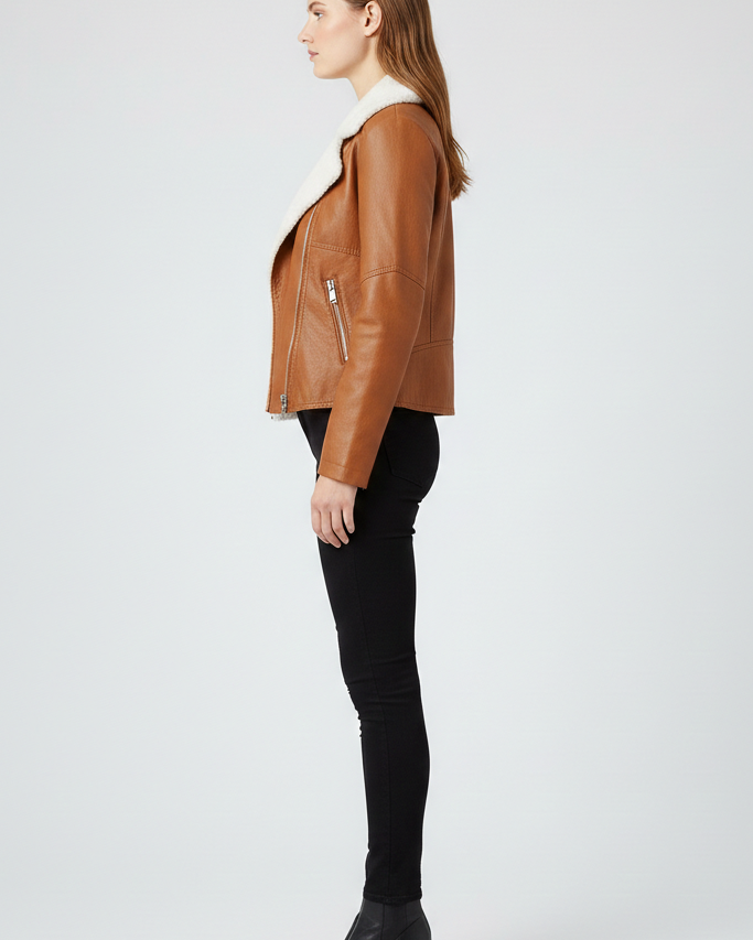 Cazadora Biker Estilo Suave