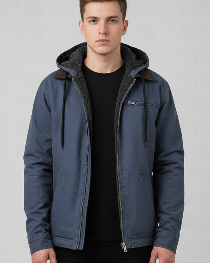 Chaqueta estilo vintage para hombre con interior térmico