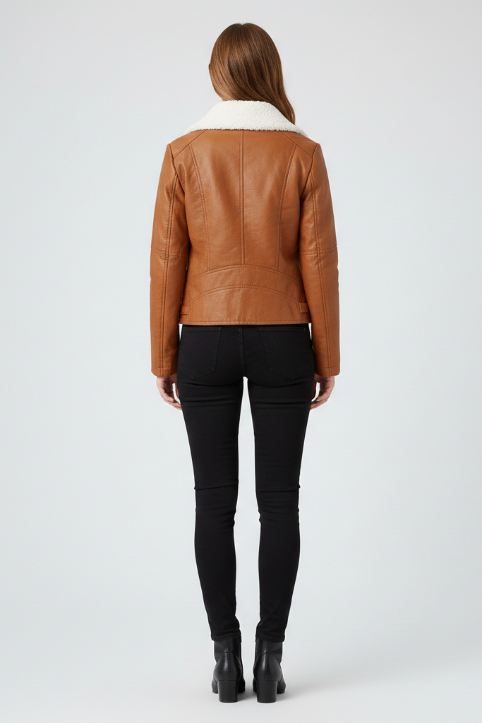 Cazadora Biker Estilo Suave