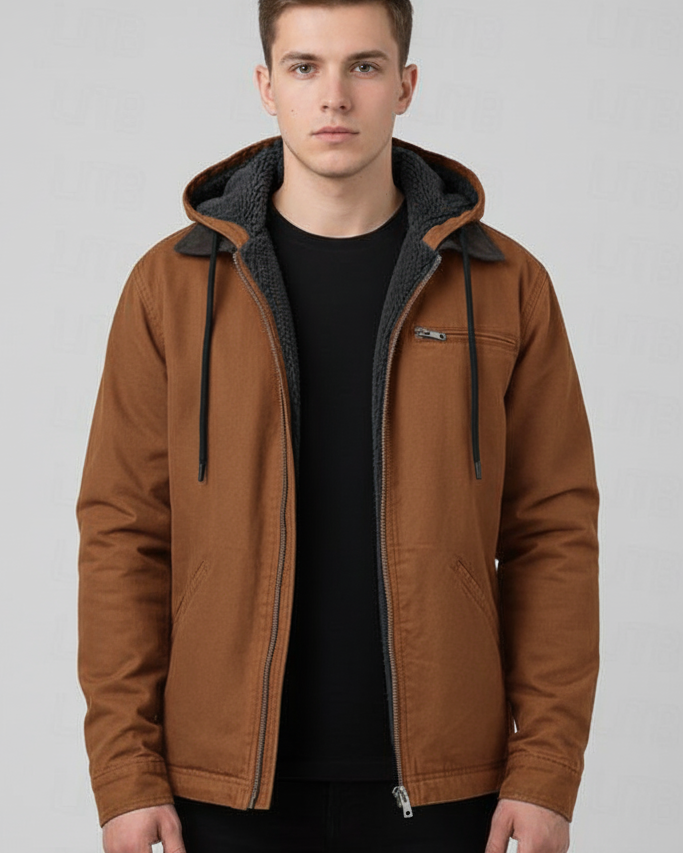 Chaqueta estilo vintage para hombre con interior térmico