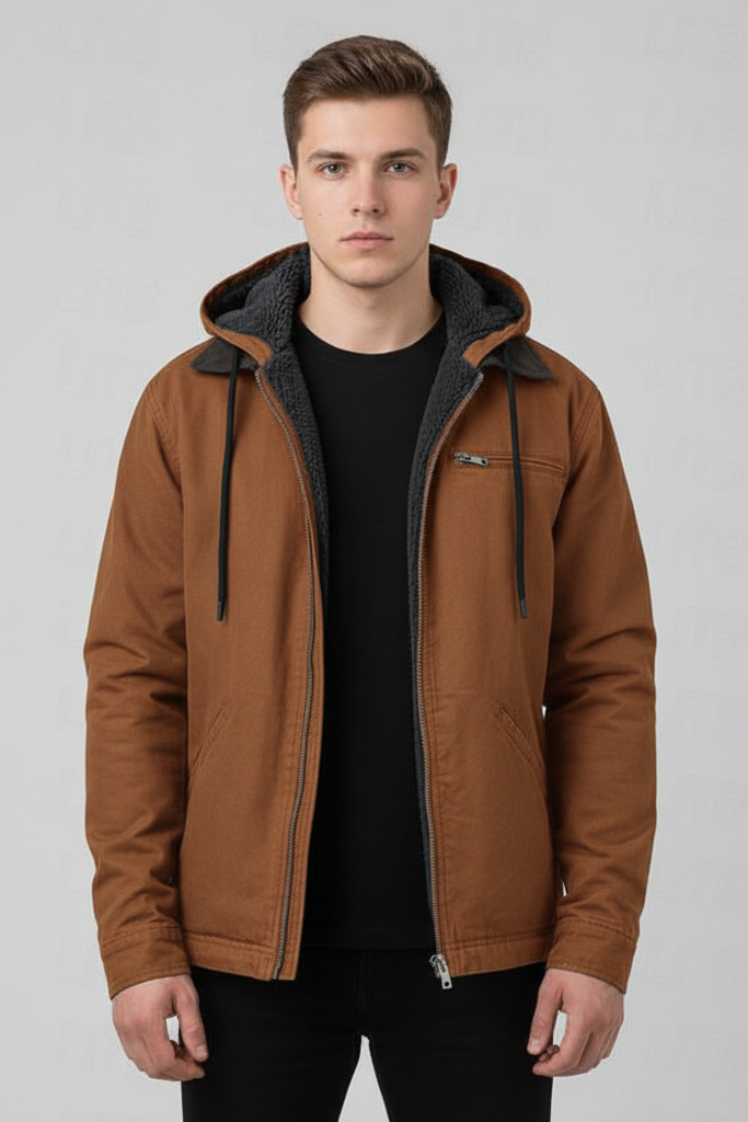 Chaqueta estilo vintage para hombre con interior térmico