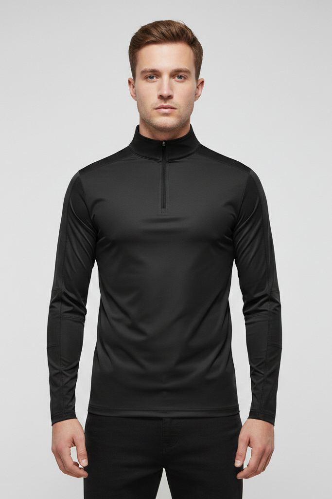 Camiseta Técnica de Manga Larga con Media Cremallera – Protección UV