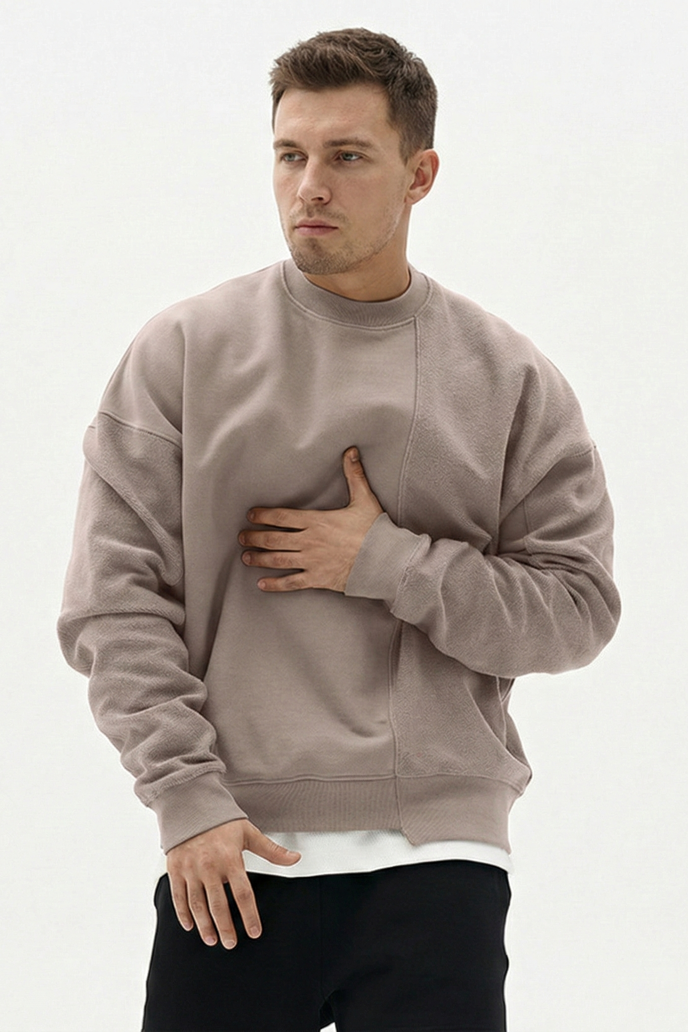 Sudadera 'Crewneck' de Corte Holgado – Jersey de Cuello Redondo Minimalista