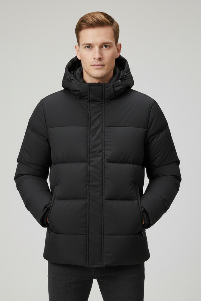 Aspen Chaqueta Invierno Hombre | Plumífero Grueso Estilo "Bread" con Capucha