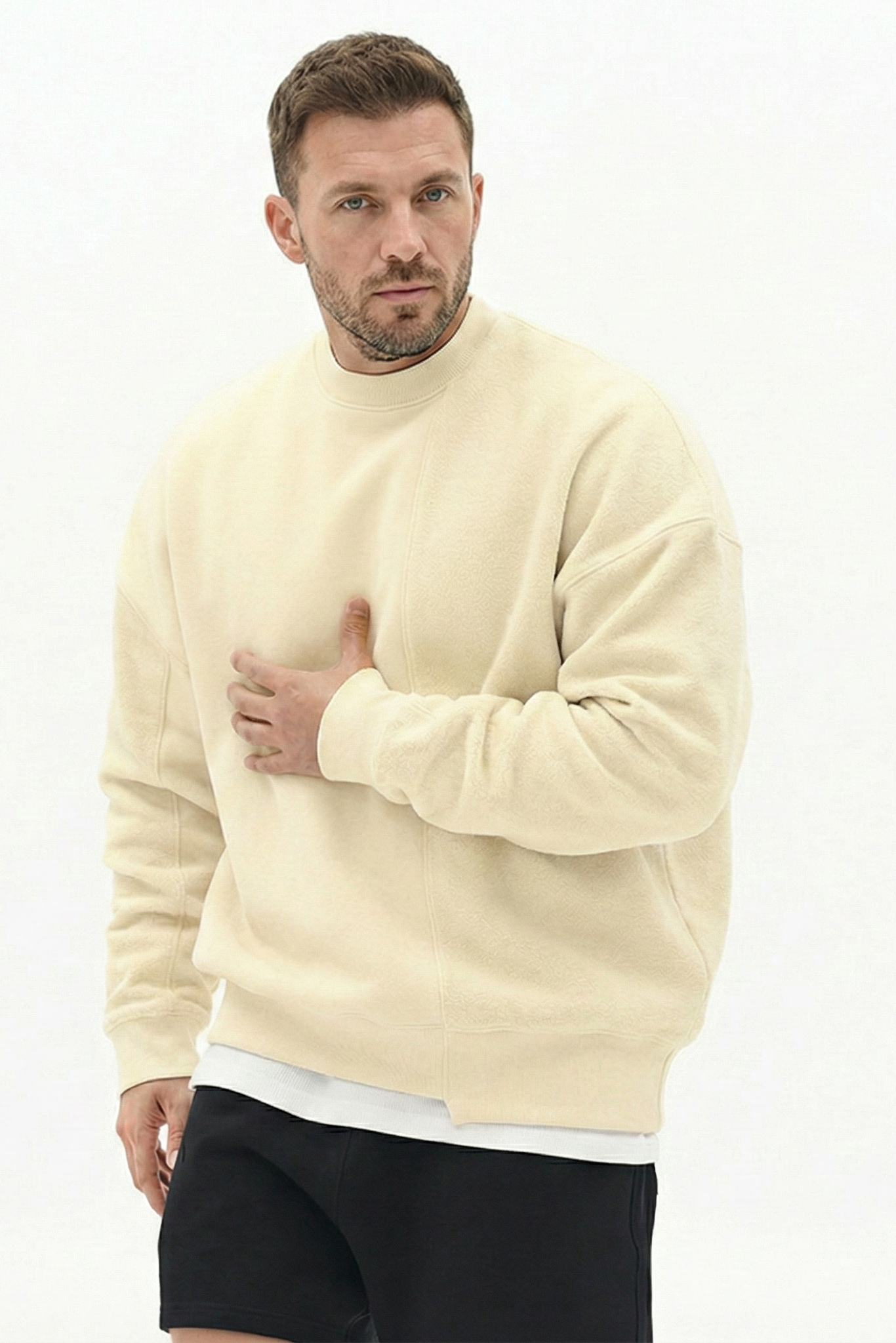 Sudadera 'Crewneck' de Corte Holgado – Jersey de Cuello Redondo Minimalista