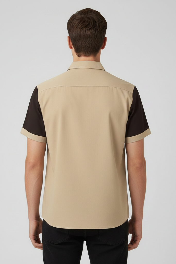 Camisa de Manga Corta – Estilo Retro Resort