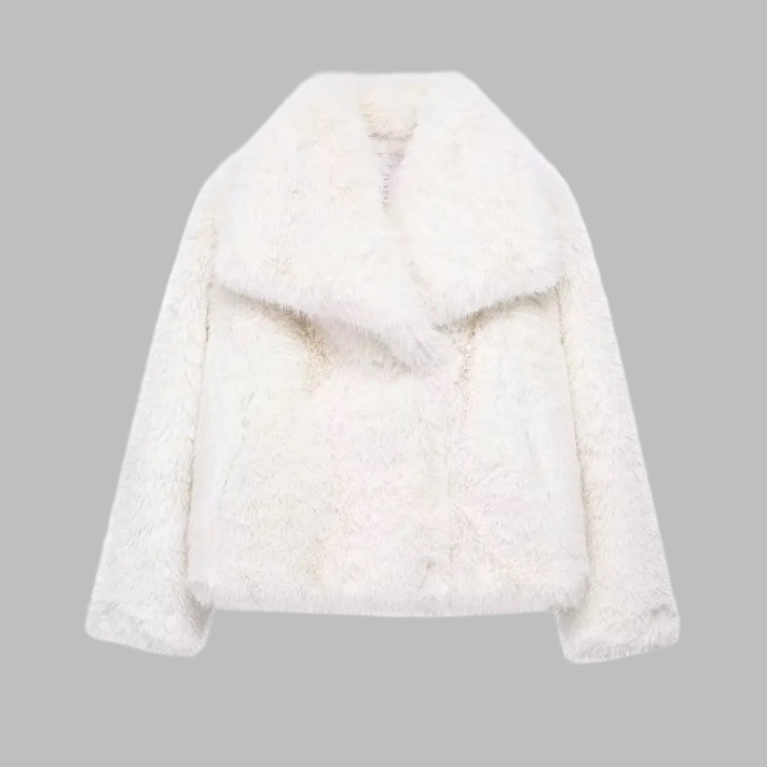 Abrigo de pelo sintético de lujo – elegancia y calidez en perfecta armonía