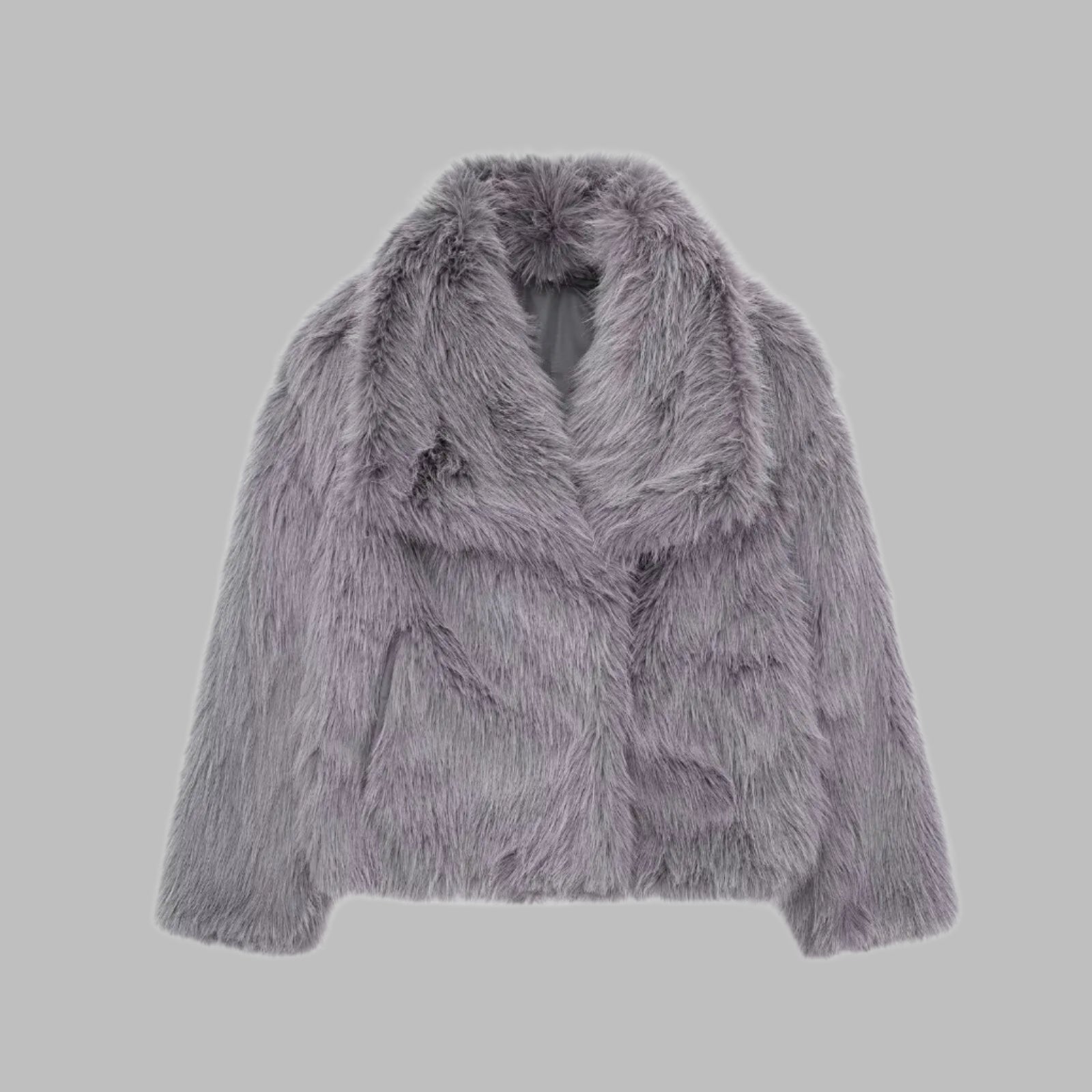 Abrigo de pelo sintético de lujo – elegancia y calidez en perfecta armonía