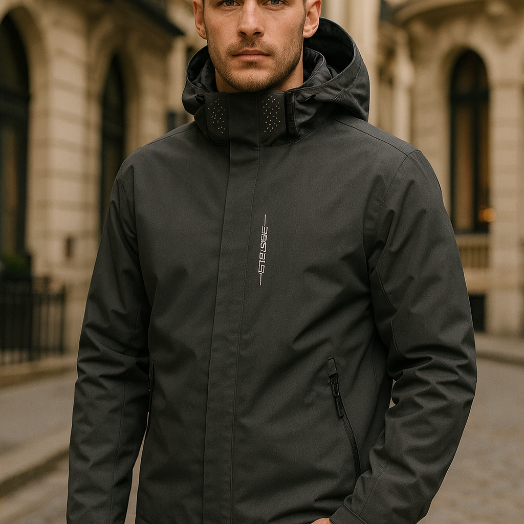 Chaqueta impermeable para hombre con capucha – ligera, cortaviento y estilo urbano