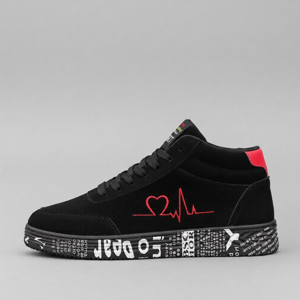 Zapatillas Urbanas "Pulse" con Suela Graffiti y Diseño de Latido