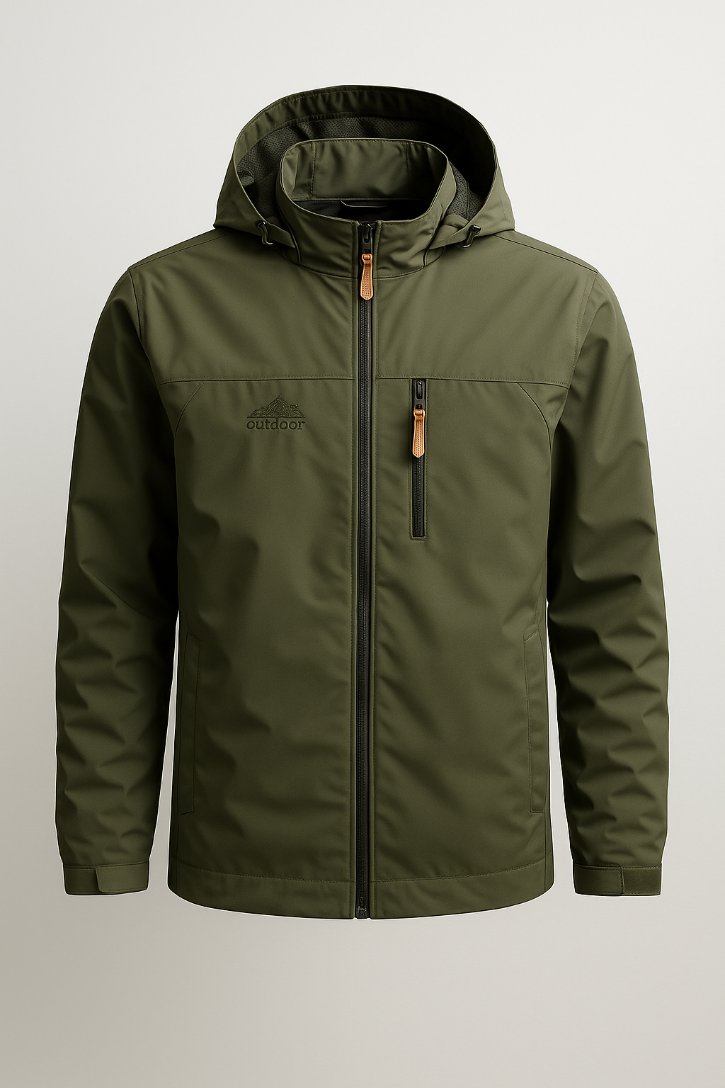 Outdoor Herrejakke med Hætte – Vandafvisende & Funktionel Komfort